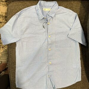 Zara kids Light Blue Short Sleeve Shirt